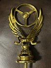 X6 Gold Tone Car Trophy Topper Winged Wheel  - 5    High -plastic Cake Decor New