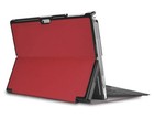 Tablet Case For Microsoft Surface Pro 4 5 6 7 12 3  Ultra Slim Red Faux Leather