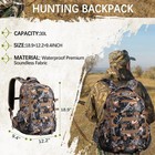 600d Waterproof Hunting Backpack For Men camo Hunting Pack With Bow Holder