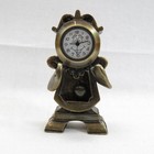 Disney Cogsworth Rare Special Edition Parks Miniatures Bronze Sculpture Clock
