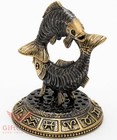 Brass Figurine Of Pisces Astrology Zodiac Sign Horoscope Ironwork