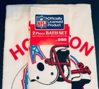 1970 s Bibb Houston Oilers Nfl 2-piece Bath Set W Tags Vintage Rare Football Nos