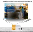 Portable Mini Projector 1080p Led Home Office Theater Cinema For Android Iphone