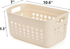 9-pack Small Plastic Storage Baskets With Handles For Home Organization