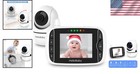 Compact 3 2  Lcd Baby Monitor  Night Vision   Two-way Talk For Stress-free Care
