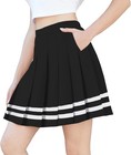 Sangtree Girls Pleated Skirt With Shorts Elastic Waist Uniform Tennis Cheer