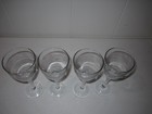 Set Of 4 Lenox Debut Swirl Crystal Wine Glasses Goblet 7 1 2  Tall Very Nice   