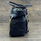 Six Pack Fitness Shoulder Bag Travel Fit Black Faux Leather Meal Prep-read