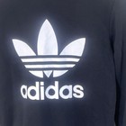 Adidas Originals Boys Black Trefoil Logo Crewneck Pullover Fleece 9-10y