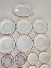 Vtg 25-piece Enamelware Camping Or Outdoor Plates   Cups