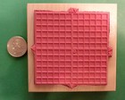 X-y Axis Math Rubber Stamp  Wood Mounted