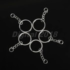 100pcs 25mm Split Key Rings Keychain Metal Key Holder Diy Craft Accessories