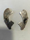 Taxco 1955 Signed Villasana Sterling Silver Earrings Screw Back Exc 