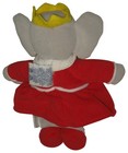 Babar Elephant Queen Celeste Plush Red Dress Eden 8-inch Toy Plush