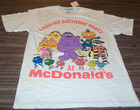 Vintage Style Mcdonald s  T-shirt Mens Medium New W  Tag Grimace Fry Guys Birdie