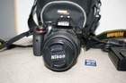 Nikon D3300 24 2mp Dslr Camera Black Kit Af-s 18-55mm Vr Lens W 16gb Sd Card