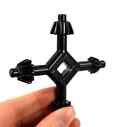 4 Way Drill Press Chuck Key Universal - Carbon Steel 1 2  9 16  5 8  11 16  Size