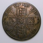 1889 Great Britain Double Florin Inverted 1 Victoria I924