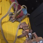 Klein Tools 8210 Climbing Spikes gaffs W  Leather Pads  Straps  Belt Set