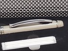 Jac Zagoory The Scroll Memo Pen 40s With 2 Cartridges Silver Tone