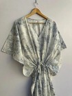 New Indian Vintage Cotton Long Beach Maxi Kaftan Dress One Size Caftan Kimono