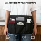 Boharers Black Waitress Apron 7 Pockets Server Apron With Buckle Closure   Zi   
