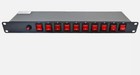 10 Outlets 15a 125v Power Strip 19  1u Rack Mount Pdu Surge Protector And Switch