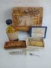 Antique Medical Bottle Glass Syringe X-axcto Needles Dr Jm Gibbons In Orgin  Box