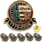 250th Usa Anniversary Lapel Pins Patriotic Enamel Collectible 1 3in 10 Pack