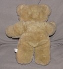 Eden Stuffed Plush Light Brown Teddy Bear Red Ribbon Bow 13 