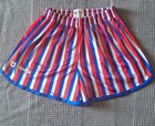 Vintage 70s 80s Converse Basketball Shorts Size M Aba Usa Striped Satin
