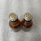 Vintage Beer Miniature Bottles Salt   Pepper Shaker Set