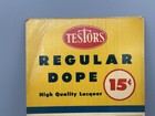 Vintage Testors  Regular Dope Model Paint Color Chart Cardboard Sign Advertising