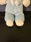 Vintage Eden Terry Cloth Boy Doll Blue White  Plush Blue Bow Soft Baby 10   