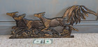 Old Or Antique German Bronze Wall Sculpture 27  X 10  Safari Scene