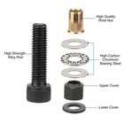 58pcs Manual Rivet Nut Tool Kit M3-m10 Carbon Steel Threaded Inserts Auto   Diy