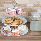 Klikel 3 Tiered Serving Stand -silver Serving Tray For Parties - Round Platte   