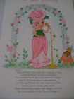 Vintage Rose-petal Doll Birthday Card 1983 Hallmark Unused New