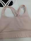 Athleta Girl Upbeat Sports Bra 2 0  S 7 Small Bundle Of 3 White Black Pink-af7