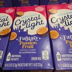 9-10 Ct Crystal Light Drink Mix Packets Fantasy Passion Fruit 1 28 Free Shipping