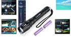 2000 Lumens Ultra-bright Tactical Flashlight - Waterproof   Zoomable Design