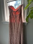 Alfred Angelo Modern Vintage Blush Gown With Sequins  Size 6 See Measurements