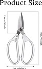 Heavy Duty Leather Scissors All Metal Large Comfortable Shears Professional Dura