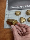 Lot 5 Antique Brass Oval Hinged Box - Snuff Box   Pill Box India Excellent Pre