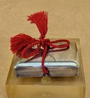 Japanese Meiji Silver Bonbonni  re Box  - Tree Branch Engraving  Signed 