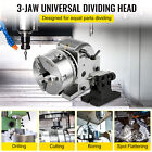 Indexing Dividing Head Bs-1 6  3 Jaw Chuck   Tailstock For Cnc Milling Machine