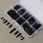180pcs Black Nylon M3 Hex Column Male-female Standoff Spacers Screw Nut Kit Box