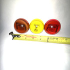 Lot Of 3 Vtg Clear Acrylic Billiards Pool Balls W  Coors   Budweiser Inscribed