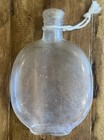 Antique Kidney Whiskey Glass Bottle Flask Civil War Era 5 5    X 3 5    5  Oz Rare