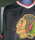 Chicago Blackhawks Xl Black alternate Jersey  Nike Team Sports  Made In Canada